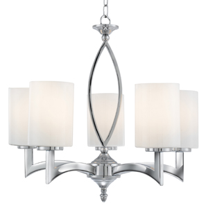 Gina modern five light chrome finish