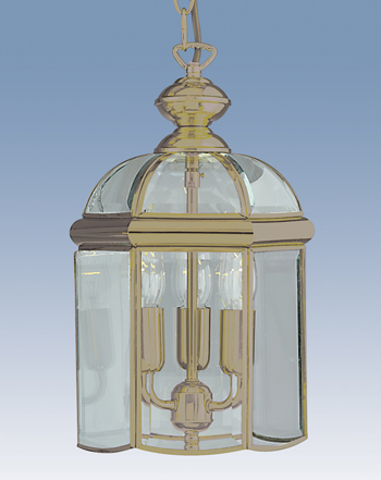 3 light lantern antique brass by Searchlight