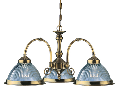 American Diner 3 light pendant by Searchlight