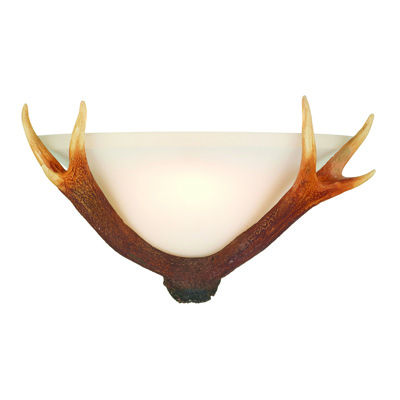 Antler 1 Light Wall Light Brown