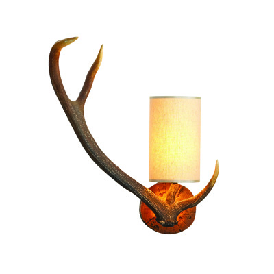 Antler 1 Light Wall Light Brown - Left