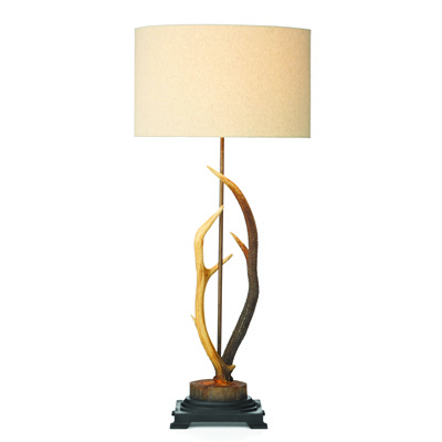 Antler 1 Light Table Lamp Brown