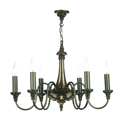 Bailey 6 Light Ceiling Light Rich Bronze