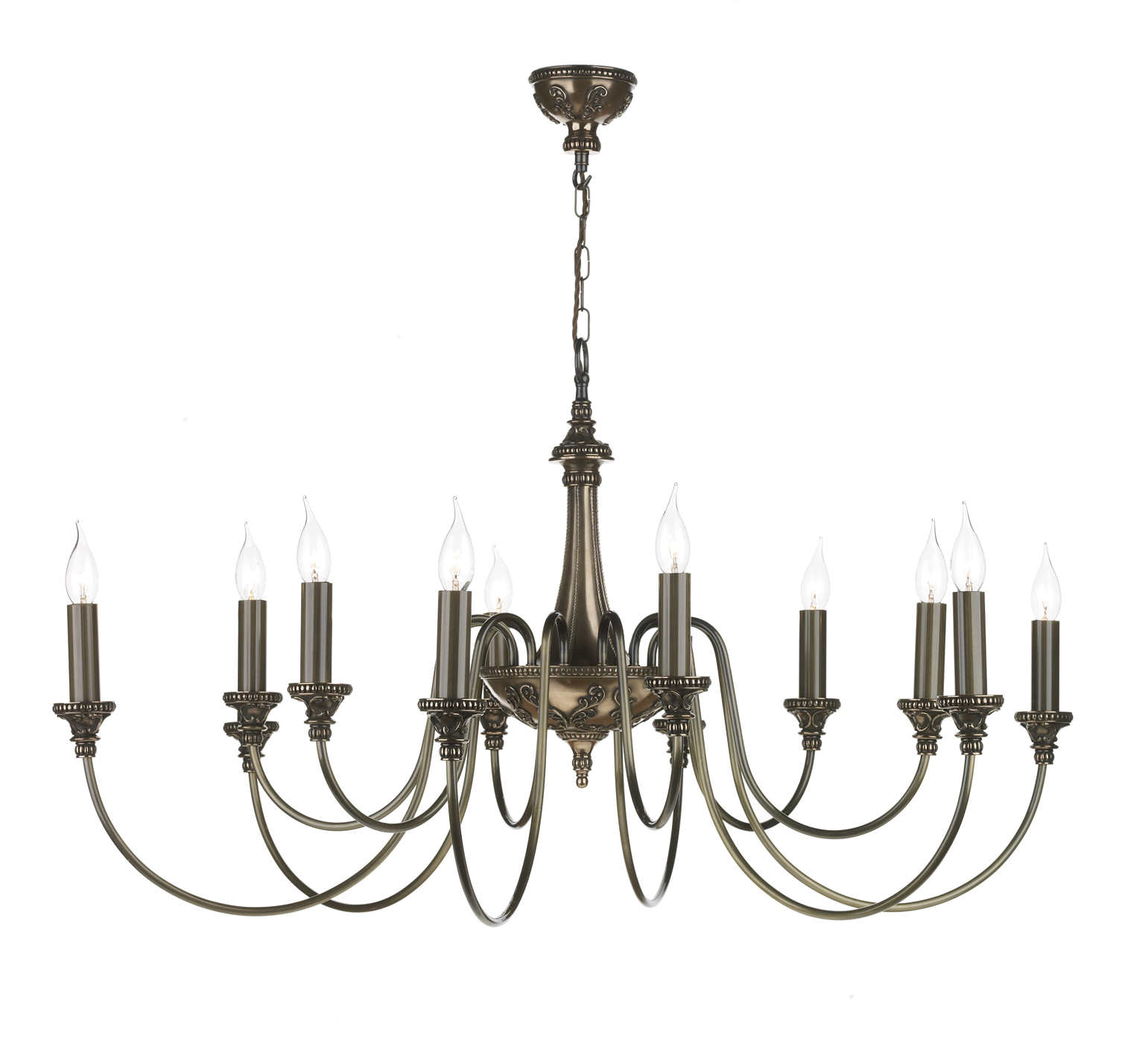 Bailey 12 Light Chandelier Rich Bronze