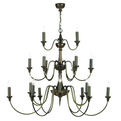 Bailey 21 Light Chandelier Rich Bronze