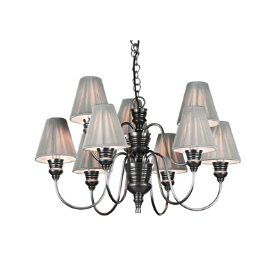Doreen Traditional 9 Light Ceiling Light Complete with String Shades