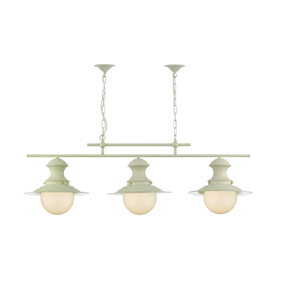 Station Lamp 3lt Pendant Small Cream