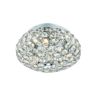 Frost 3 Light Crystal Ceiling Light Polished Chrome