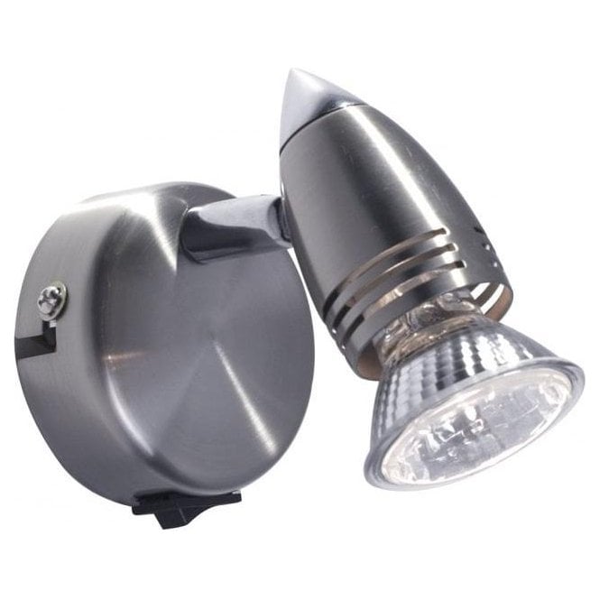 Gemini 1 light satin chrome by Dar Lighting