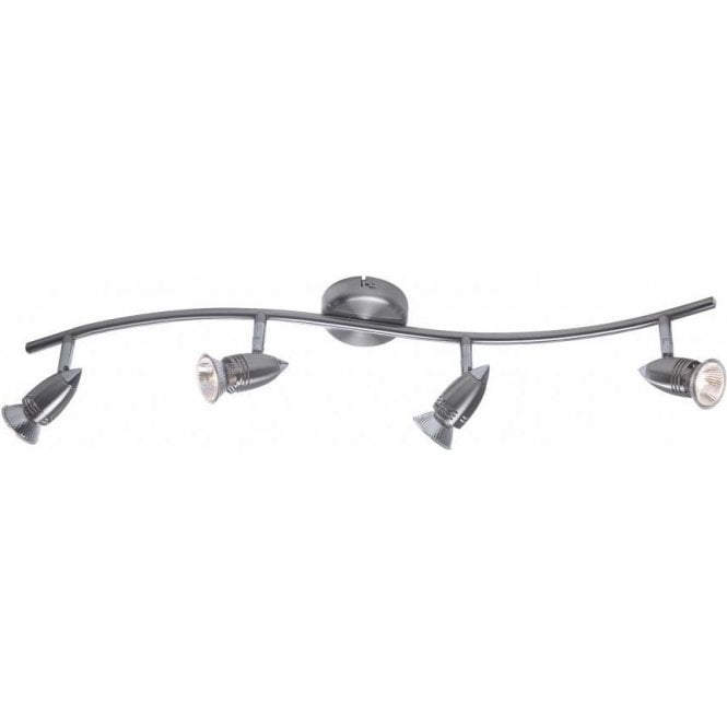 Gemini 4 light satin chrome by Dar Lighting