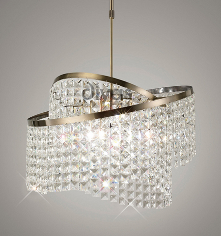 Cortina 8 light pendant by Diyas