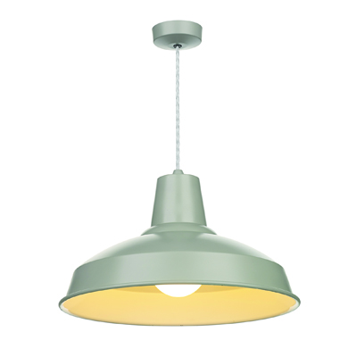 Reclamation 1 Light Pendant Powder Grey