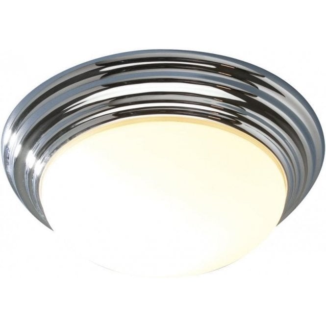 Barclay flush chrome IP44 by Dar Lighting