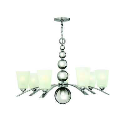 Zelda 7Lt Chandelier Polished Nickel