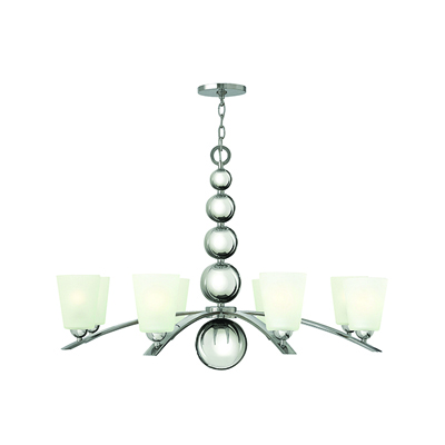 Zelda 8Lt Chandelier Polished Nickel