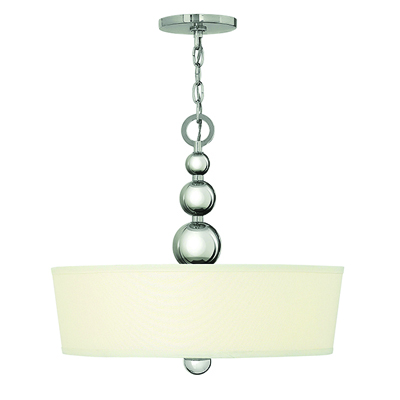 Zelda 3Lt Chandelier Polished Nickel