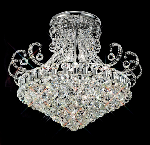 Pearl 12 light semi flush by Diyas