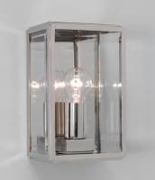 Homefield square polished nickel lantern