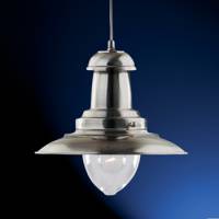 Fisherman lamp satin silver by Searchlight