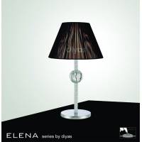 Elena Table Lamp 1 Light Polished Chrome/Crystal